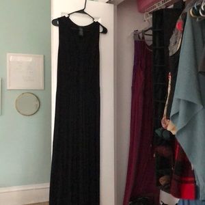 Black maxi dress